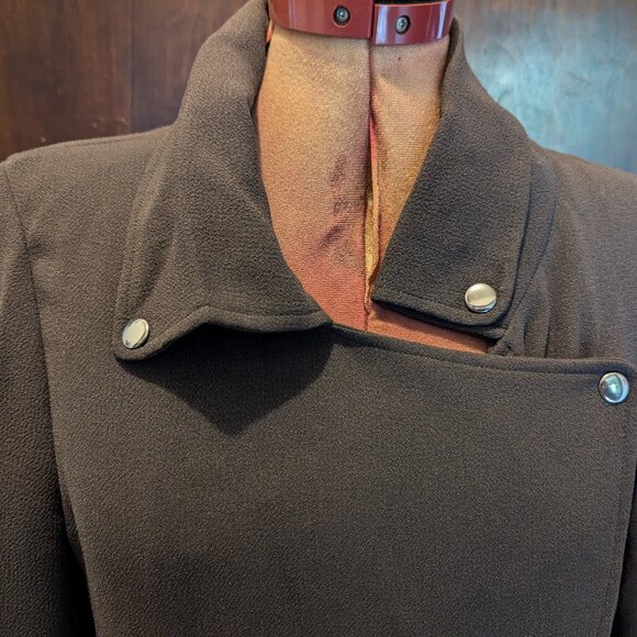 Wilfred Aritzia Mayet Blazer Moto Jacket Olive Drab size Small - Picture 4 of 15